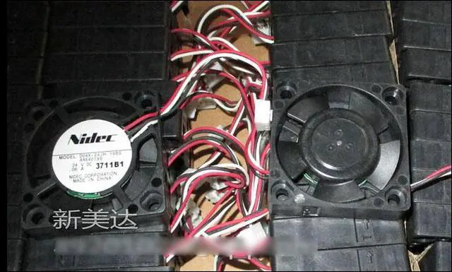 Main image of Original Nidec D04X-24JH 19BS AX640196 4010 NBR Bearing Cooling fan with 24V 0.06A 40*40*10mm 3 Wires 3pins