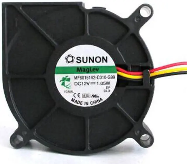 Main image of Original SUNON MF60151V2-C010-G99 6CM turbo blower with DC12V 1.05W 60*60*15mm  3 Wires 3pins Connector