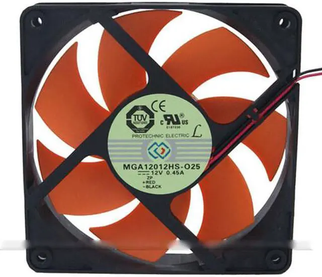 Main image of Magic 12CM MGA12012HS-O25 Hydraulic bearing cooler with 12V 0.45A 2 Wires