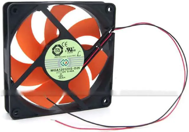 Alt view image 3 of 4 - Magic 12CM MGA12012HS-O25 Hydraulic bearing cooler with 12V 0.45A 2 Wires