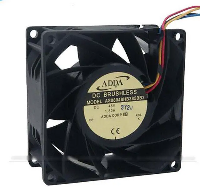 Alt view image 2 of 4 - ADDA 8CM AS08048HB385BB2 Dual Balls bearing Cooler with 48V 1.30A   4 Wires