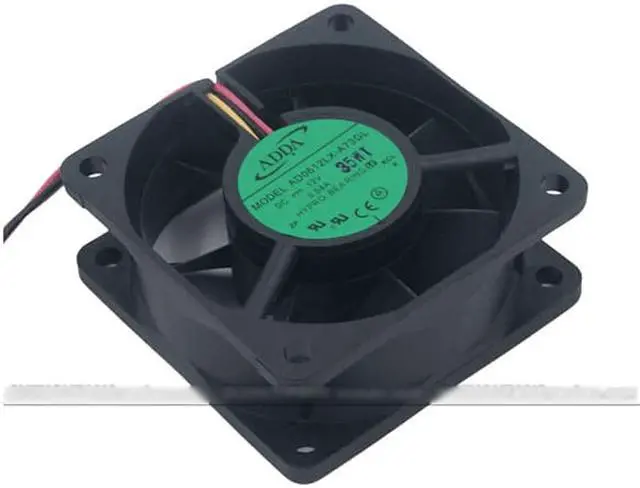 Alt view image 3 of 4 - ADDA 6CM 6025 AD0612LX-A73GL Hypro alloy bearing Cooling fan with 12V 0.08A 3 Wires 3Pins Connector