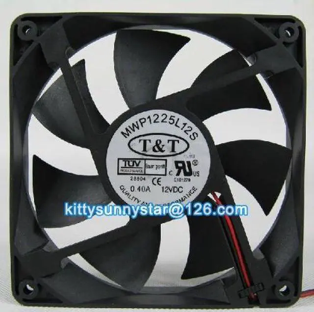 Main image of T&T 12025 MWP1225L12S 12V 0.4A 2Wire Computer Case Fan,Cooling Fan