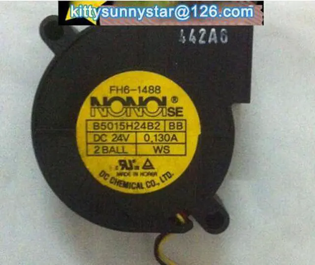 Main image of NONO 5cm B5015H24B2 BB 24V 0.13A 3Wire FH6-1488 Cooling Fan