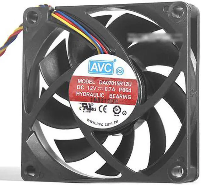 Main image of AVC 7015 DA07015R12U AMD CPU Cooling fan with 12V 0.7A 4 Wires 4 Pins PWM