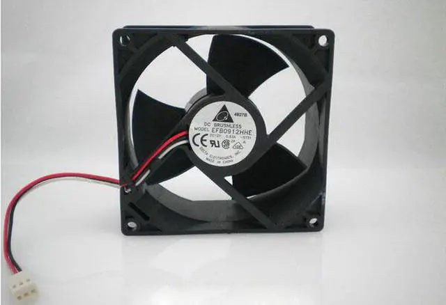 Main image of Delta 90MM EFB0912HHE 12v 0.63A  Dual balls bearing DC Fan with 3 Wires 3Pins connector
