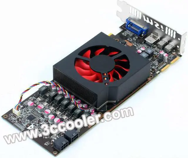 Alt view image 2 of 2 - NTK FD8015U12S 12V 0.5A 4 Wires with Black Cover Replacement XFX RADEON HD 6950 Cooler Fan