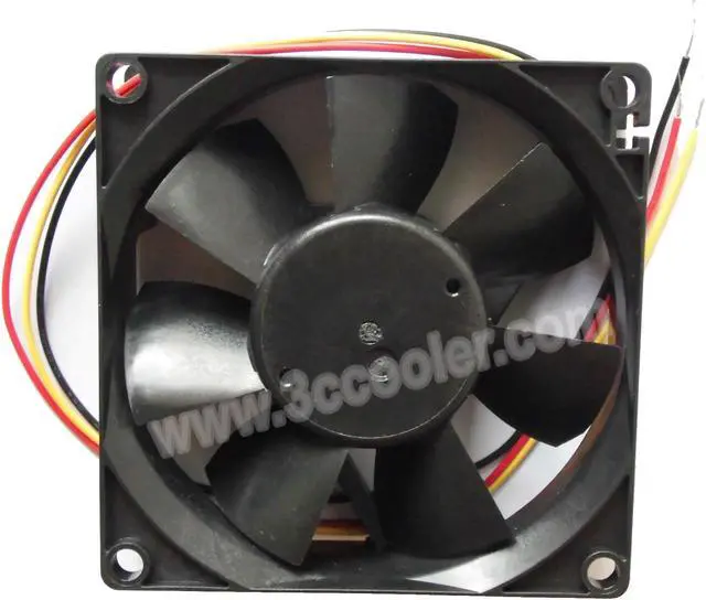 Alt view image 2 of 2 - Melco 80MM MMF-08C12DS FC0 12V 0.23A 3 Wires without Connector Cooling fan