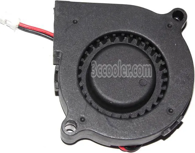 Alt view image 2 of 2 - EVERCOOL EC5015L12E-B 12V 0.1A 2 Wire 2 Pins Connector Blower Fan