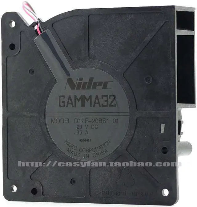 Main image of Nidec 12CM 12032 D12F-20BS1 DC20V 0.36A 2 Wires 2 Pins Turbo Blower For power inverter