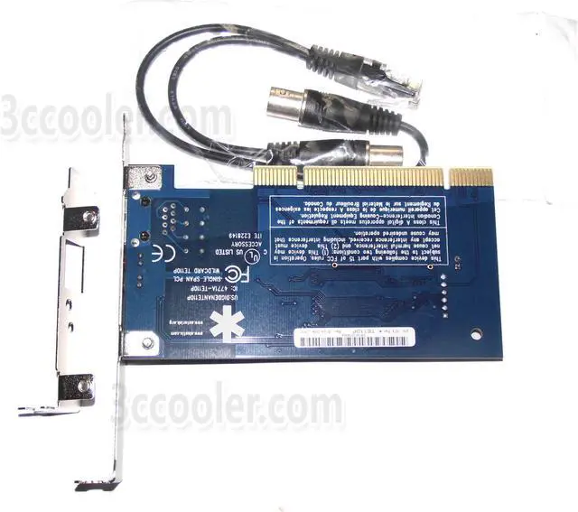 Alt view image 2 of 2 - TE110 Single T1/E1 PCI Interface voip Digital asterisk Card with BNC Cable for PBX,te122