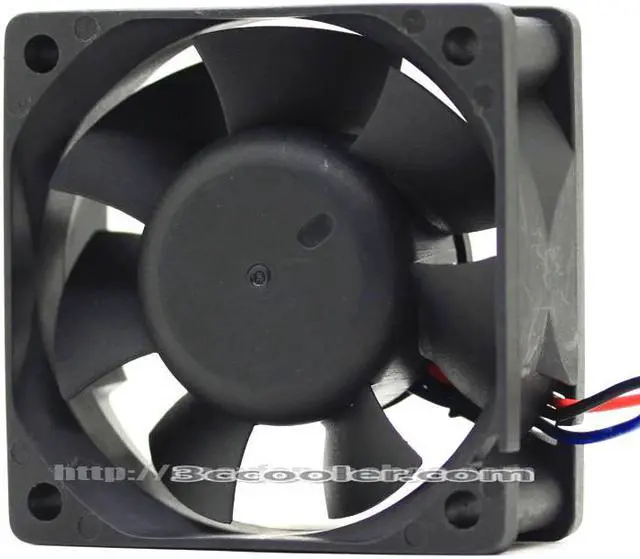 Alt view image 2 of 2 - Delta 6CM 6025 AFB0612HH FOO DC12V 0.25A 3 Wires 3 Pins Case Fan