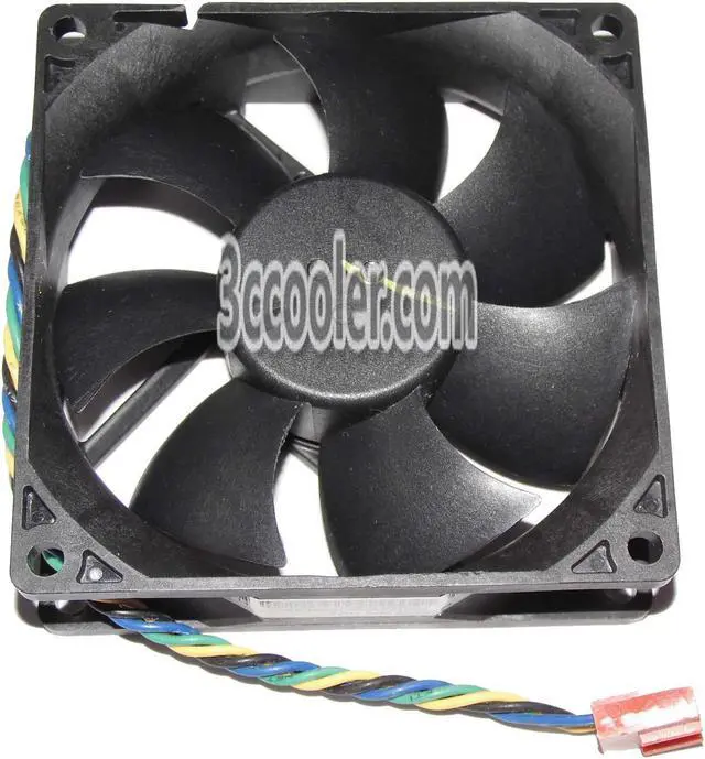 Alt view image 2 of 2 - 4 pcs Foxconn 8025 PVA080G12Q Square cooling fan with 12V 0.65A 4-Wires 4 Pins