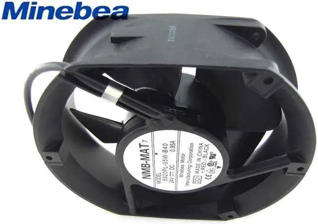 Alt view image 2 of 3 - Original 172x51mm NMB 5920PL-05W-B40 0.95A DC24V 2 Wires 2 Pins Axial Fan for inverter ups power