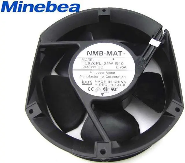 Main image of Original 172x51mm NMB 5920PL-05W-B40 0.95A DC24V 2 Wires 2 Pins Axial Fan for inverter ups power