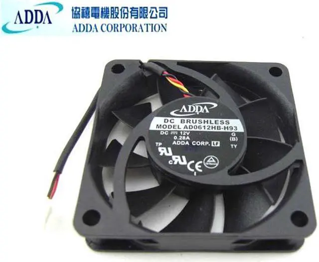 Main image of Original ADDA 60x13mm AD0612HB-H93 12V 0.28A 3 Wires 3 Pins Projector Fan Axial Fan