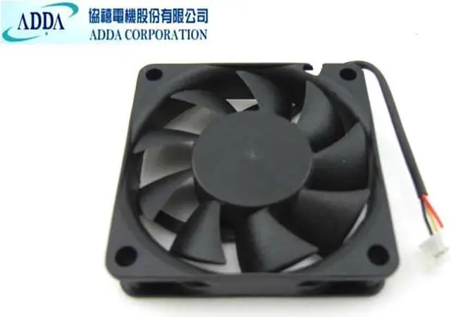 Alt view image 3 of 3 - Original ADDA 60x13mm AD0612HB-H93 12V 0.28A 3 Wires 3 Pins Projector Fan Axial Fan