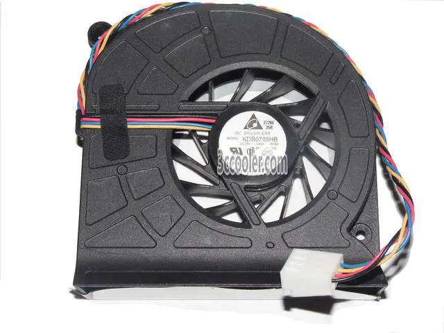 Main image of Delta KDB0705HB BX43 BASA0819R5U Wistron23.10393.031 5V 0.4A 4 Wires 4 Pins Blower For notebook laptop CPU