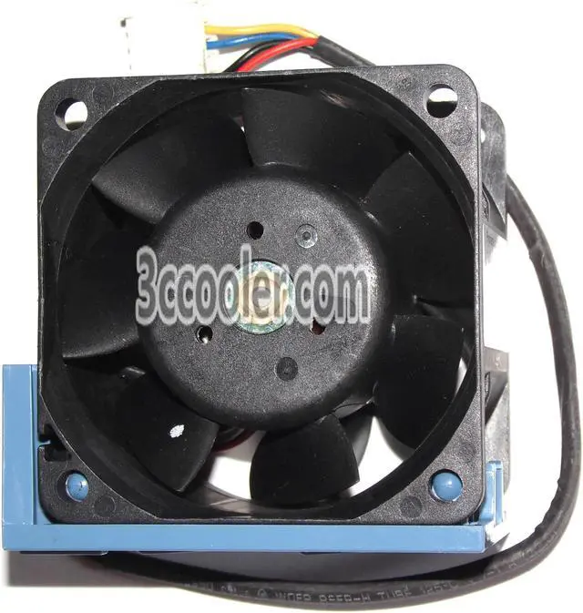 Alt view image 3 of 3 - AVC 60x38mm 2B06038B12G 12V 2.20A DL180G6 P4300 G2 519199-001 530748-001 4 Wires 4 Pins Server Fan With blue Bracket