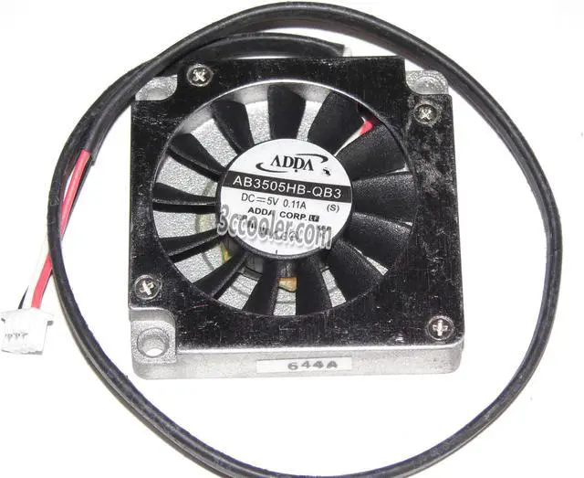 Main image of ADDA 35x07mm AB3505HB-QB3 5V 0.11A 3 Wires 3 Pins Notebook laptop fan 3.5CM Cooler