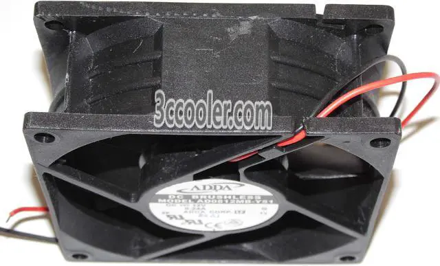 Alt view image 2 of 3 - ADDA 80x32mm AD0812MB-Y51 12V 0.24A 2 Wires Case Fan 8CM Server Cooler