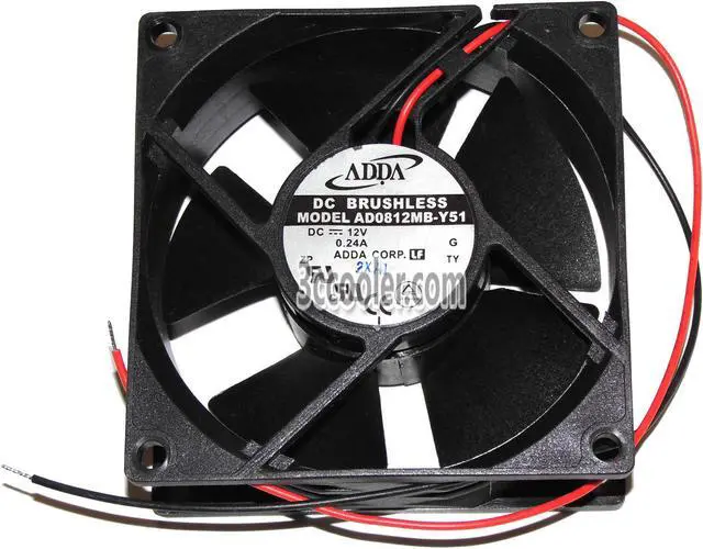 Main image of ADDA 80x32mm AD0812MB-Y51 12V 0.24A 2 Wires Case Fan 8CM Server Cooler