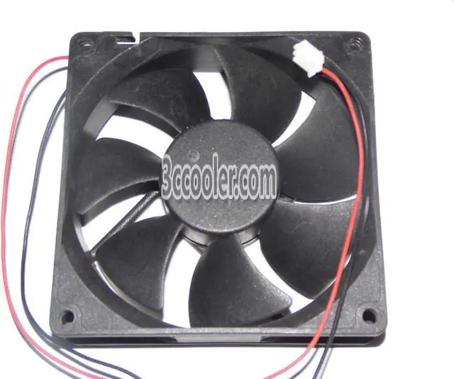 Alt view image 2 of 2 - ADDA 90x25mm 9025 AD0912HB-A70GL 12V 0.25A 2 Wires 2 Pins Case Fan 9CM CPU Cooler