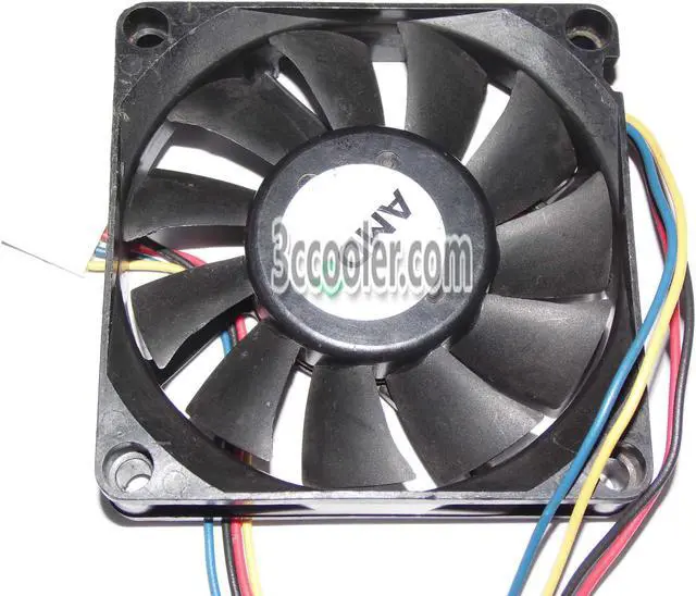 Alt view image 2 of 2 - NIDEC 7015 70*15mm D07R-12T5S4 AH1 12V 0.1A 4 Wires 4 Pins Case Fan 7 cm CPU cooler