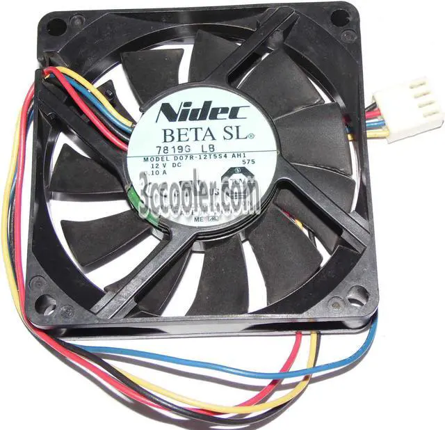 Main image of NIDEC 7015 70*15mm D07R-12T5S4 AH1 12V 0.1A 4 Wires 4 Pins Case Fan 7 cm CPU cooler