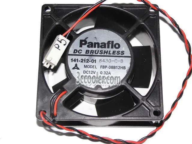 Main image of Panaflo 8032 80*32mm FBP-08B12HB 12V 0.32A 2 Wires 2 Pins Case fan 8CM server inverter cooler