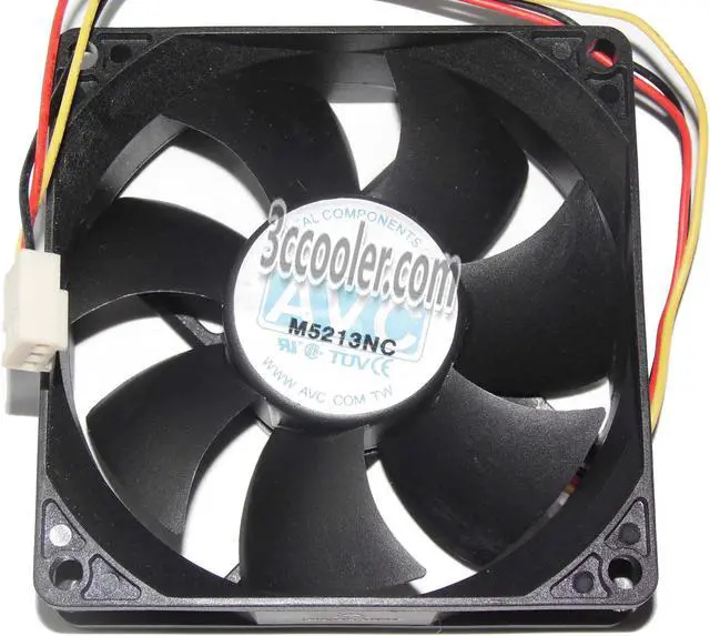 Alt view image 2 of 2 - Foxconn 8025 80*25mm PVA080G12Q F03-AE 12V 0.65A 3 Wires 3 Pins Case fan 8CM cpu cooler