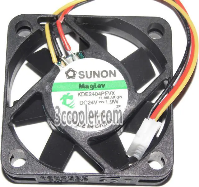 Main image of SUNON 4010 40*10mm KDE2404PFVX 11.MS.AR.GN 24V 1.9W 3 Wires 3 Pins Case fan 4CM mini cooler