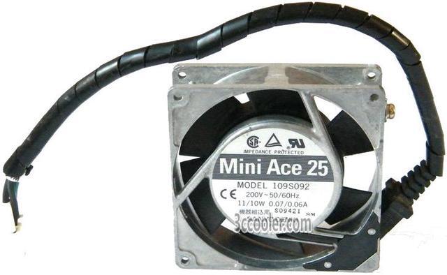 Main image of Square Cooling Fan of SANYO 9225 109S092 with 200V 50/60Hz 11/10W 0.07/0.06A Case fan 9CM cabinet ups cooler
