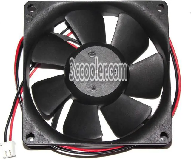 Alt view image 2 of 2 - Servo 8025 80*25mm PUDC24Z4 24V 0.1A 2.4W 2 Wires 2 Pins Case fan 8CM server cpu cooler