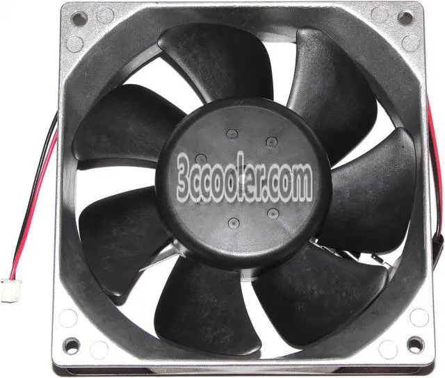 Alt view image 2 of 2 - Servo 13038 130*38mm D1338B24B7CZ-15 24V 0.65A 2 Wires metal frame case fan 12CM inverter server power cooler for SJ300 L300P