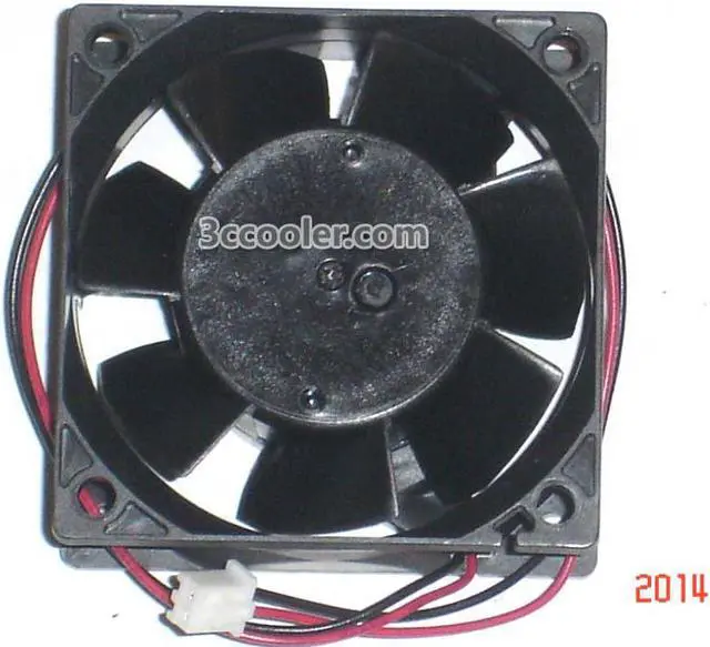Alt view image 2 of 2 - Original Melco 6CM 60*25mm MMF-06D24ES FO3 BKOCB0052H03 24V 0.1A 2 Wires 2 Pins Inverter Fan for YASKAWA PLC ABB