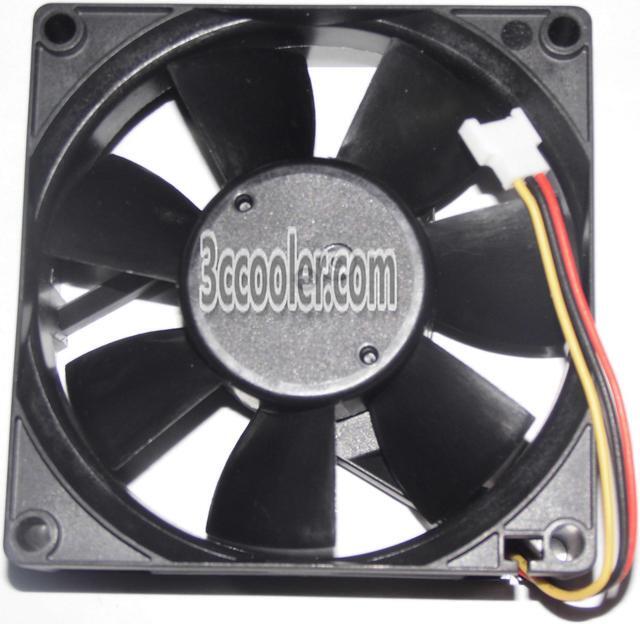 Alt view image 2 of 2 - Original Melco 8CM 80*25mm MMF-08C24ES RP1 24V 0.16A 3 Wires 3 Pins  Inverter Fan for YASKAWA PLC ABB