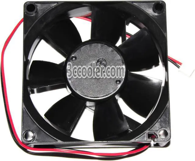 Alt view image 2 of 2 - Original Melco 8CM 80*25mm MMF-08C24TS RZ4 24V 0.15A 2 Wires 2 Pins inverter server fan for YASKAWA PLC ABB