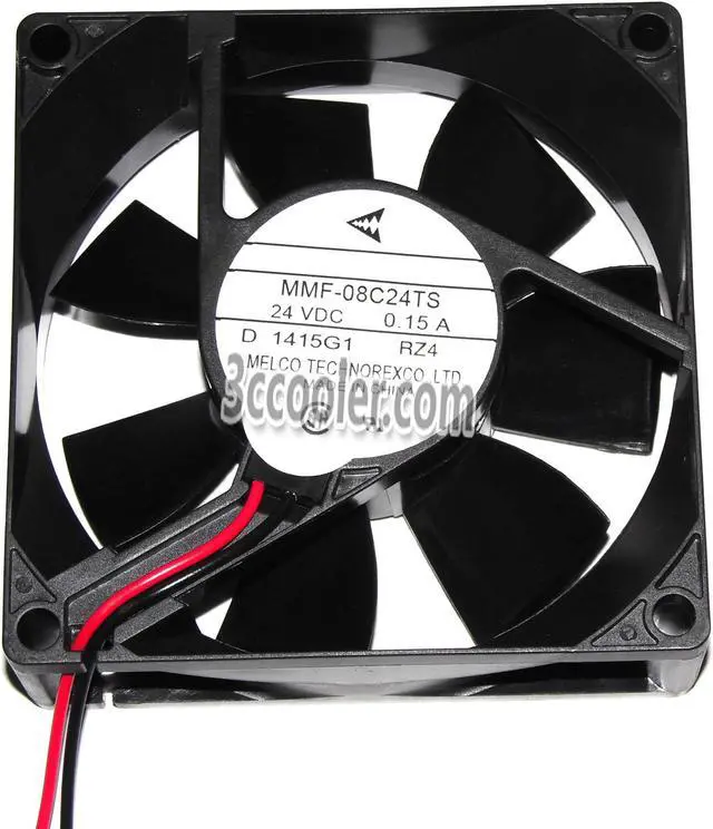Main image of Original Melco 8CM 80*25mm MMF-08C24TS RZ4 24V 0.15A 2 Wires 2 Pins inverter server fan for YASKAWA PLC ABB