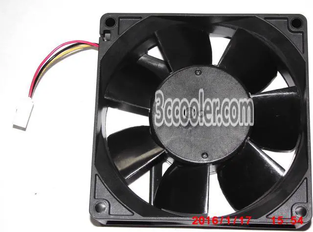 Alt view image 2 of 2 - Original Melco 9CM 90*25mm MMF-09D24TS RM9 24V 0.19A 3 Wires 3 Pins Inverter Fan for YASKAWA PLC ABB