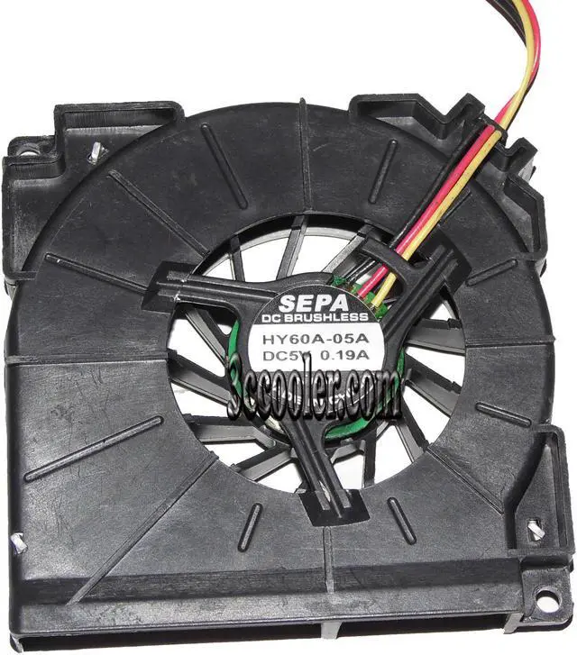 Main image of SEPA 6CM HY60A-05A 5V 0.19A 3 Wires 3 Pins Notebook blower laptop fan cooler