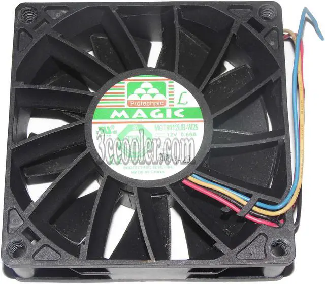 Main image of MAGIC 80*25mm 8CM MGT8012UB-W25 12V 0.66A 4 wires Case fan cpu cooler