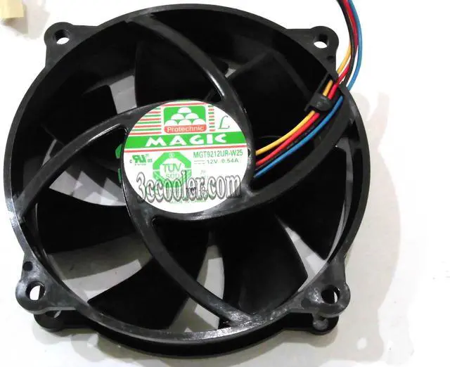 Main image of MAGIC 9225 MGT9212UR-W25 Circular Cooling fan with 12V 0.54A 4-wires 4 pairs of hole