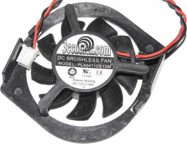 Main image of Power Logic PLA04710S12M 12V 0.09A 2 wires 2 pins diamond-shaped vga fan graphics card cooler
