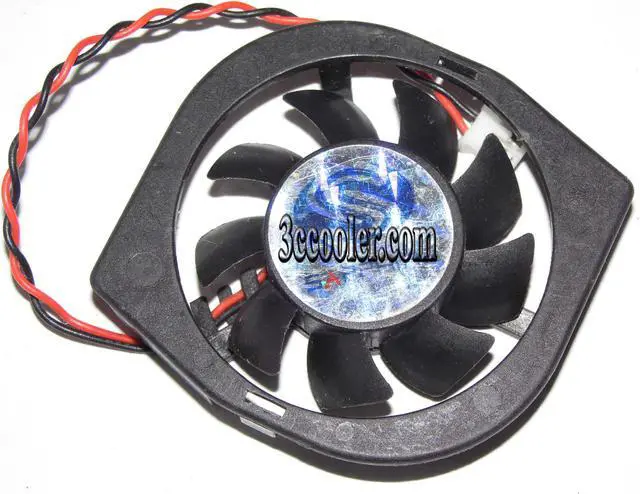 Alt view image 2 of 2 - Power Logic PLA04710S12M 12V 0.09A 2 wires 2 pins diamond-shaped vga fan graphics card cooler