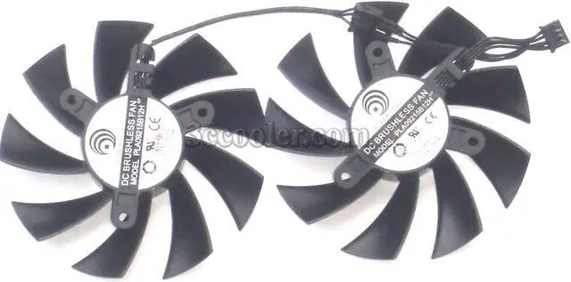 Main image of Twins power Logic PLA09215B12H 12V 0.55A 4 wires 4 pins EVGA GeForce GTX 760 EVGA ACX Graphic Card fan