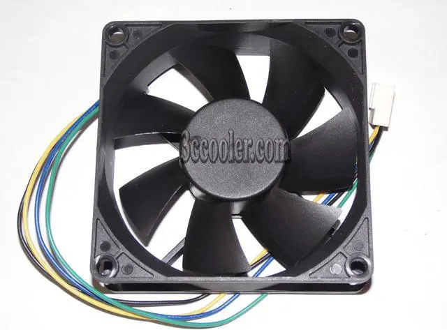 Alt view image 3 of 3 - POWER LOGIC  8025 PLA08025S12HH-1-LV Hydraulic Bearing Cooler with 12V 0.50A 4 Wires 4Pins Connector