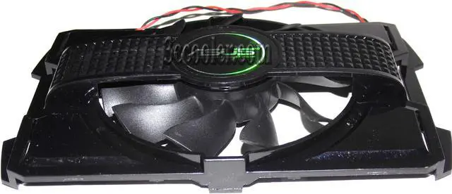Alt view image 2 of 3 - EVERFLOW R128015SM 12V 0.25A 2 wires 2 pins Black bracket vga fan graphics card cooler
