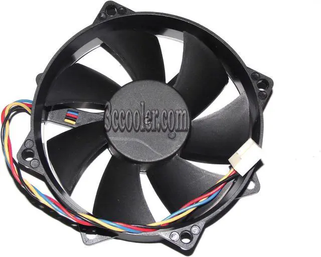 Alt view image 2 of 2 - New & Original EVERFLOW 9225 F129025BU 12V 0.38A 4 wires 4 pins cpu cooler with 8 mounting-holes