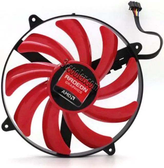 Main image of NTK FD7010H12S 12V 0.35A 4 wires 4 pins red circular vga fan graphics card cooler